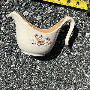 TS&T Vintage Cream and Orange Gravy Boat or Creamer
